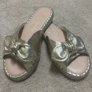 Gold Kate Spade Sandals